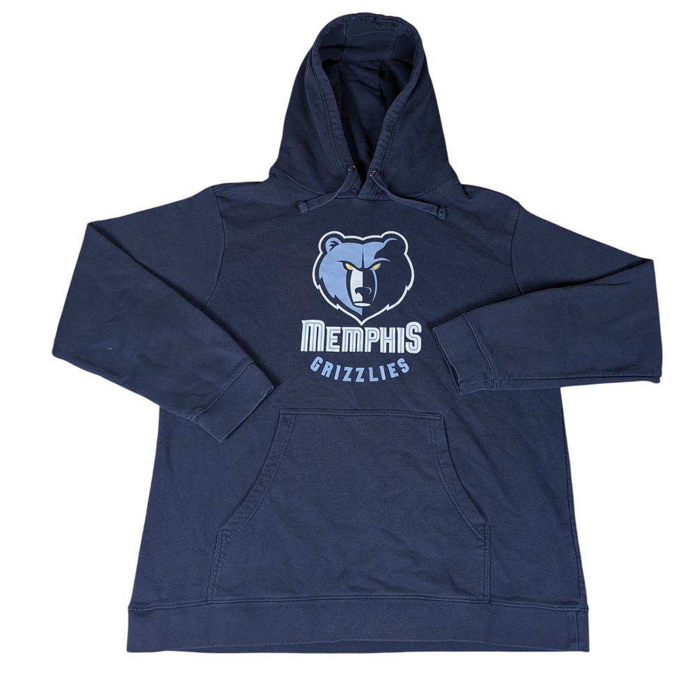 Fanatics Memphis Grizzlies Hoodie Mens XL Navy Blue NBA Pullover Good